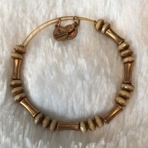ALEX & ANI brushes gold bracelet